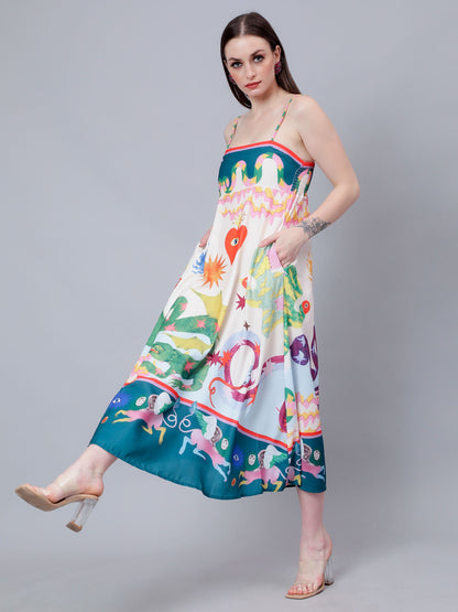 Mystic Animal Printed Sundress