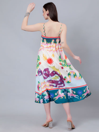 Mystic Animal Printed Sundress