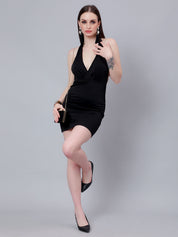 Chain Halter Mini Dress