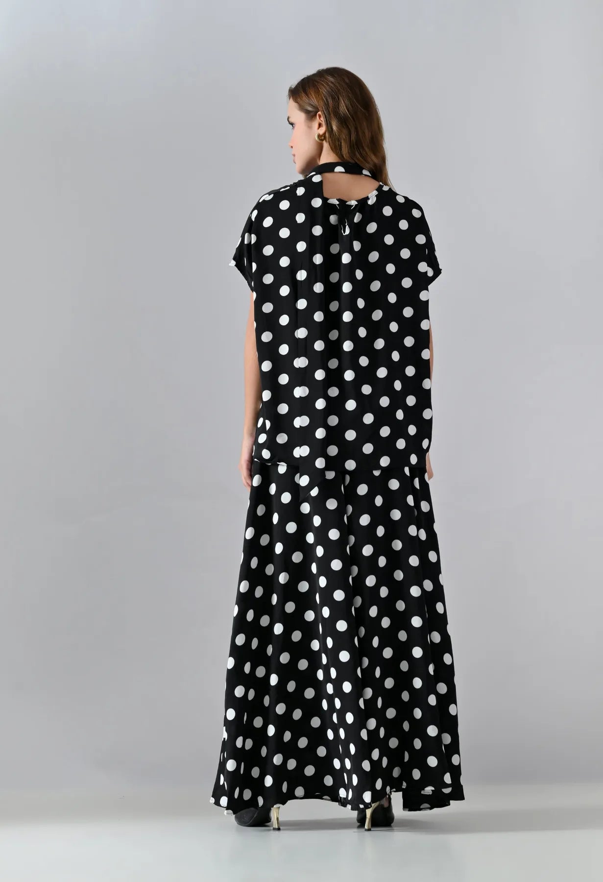 Polka Charm Maxi Dress