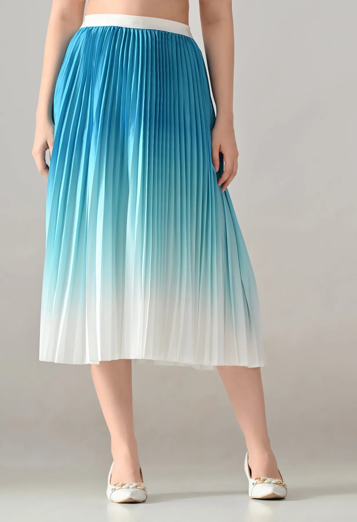 Ombre Pleated Two-Piece Set