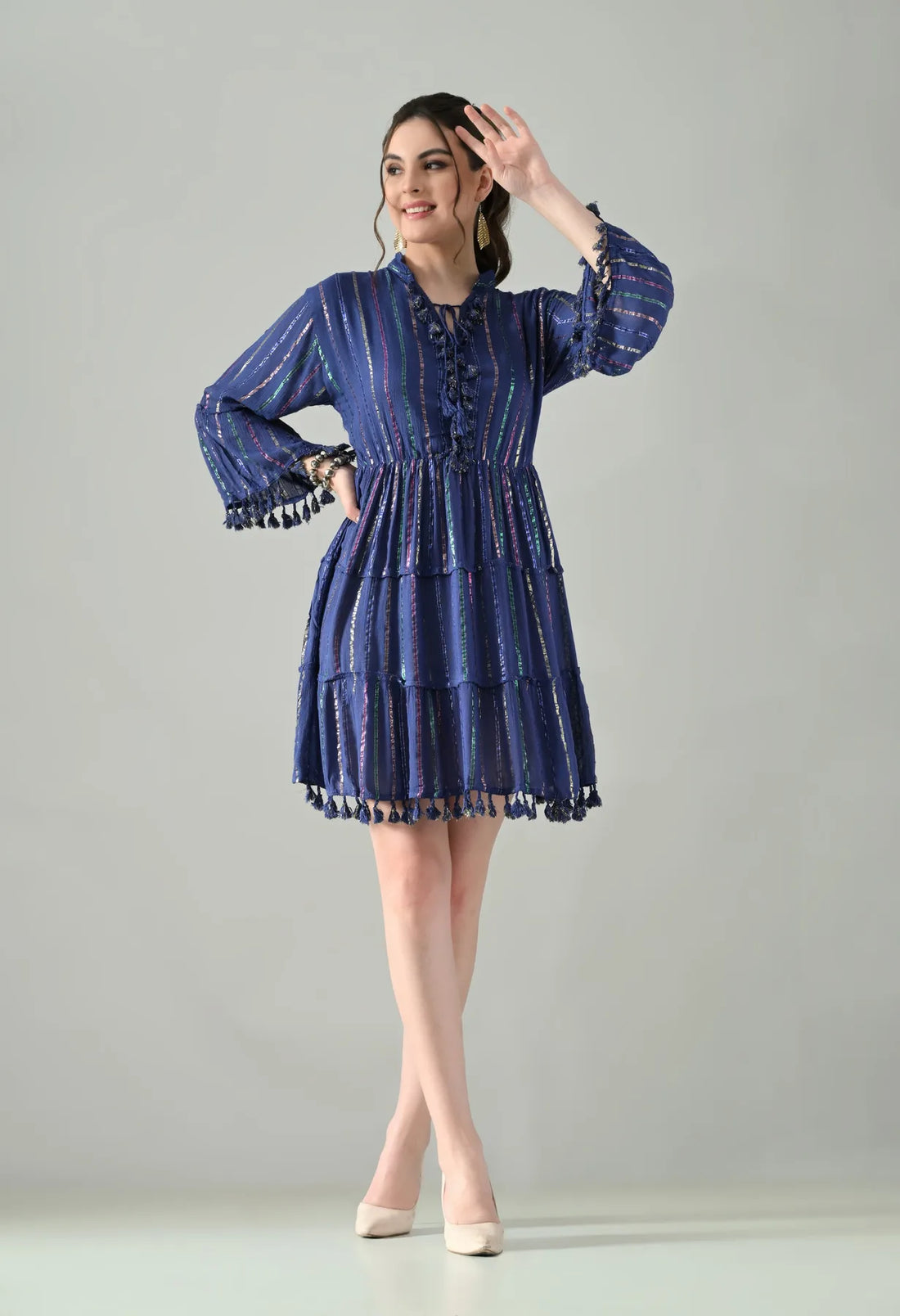 Lurex Charm Short Dress