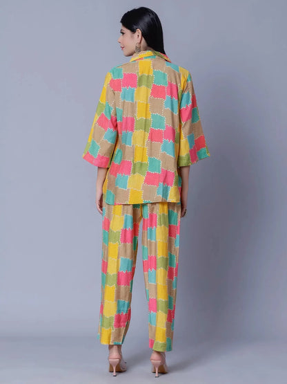 Multicolor Two-Piece Set
