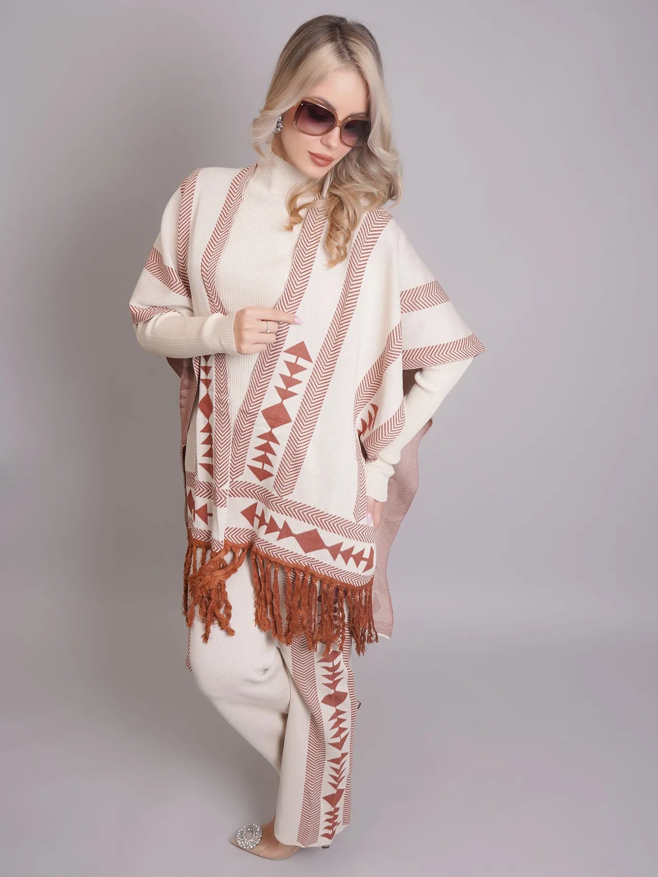 Aztec Printed Three Piece Set