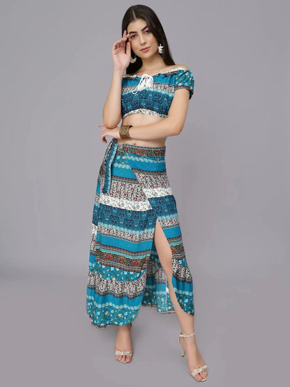 Boho Floral Two Piece Set