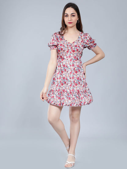 Floral A-Line Dress