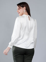 Mandarin Collar Blouse