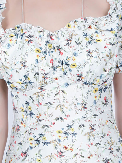 Ditsy Flower Print Dress