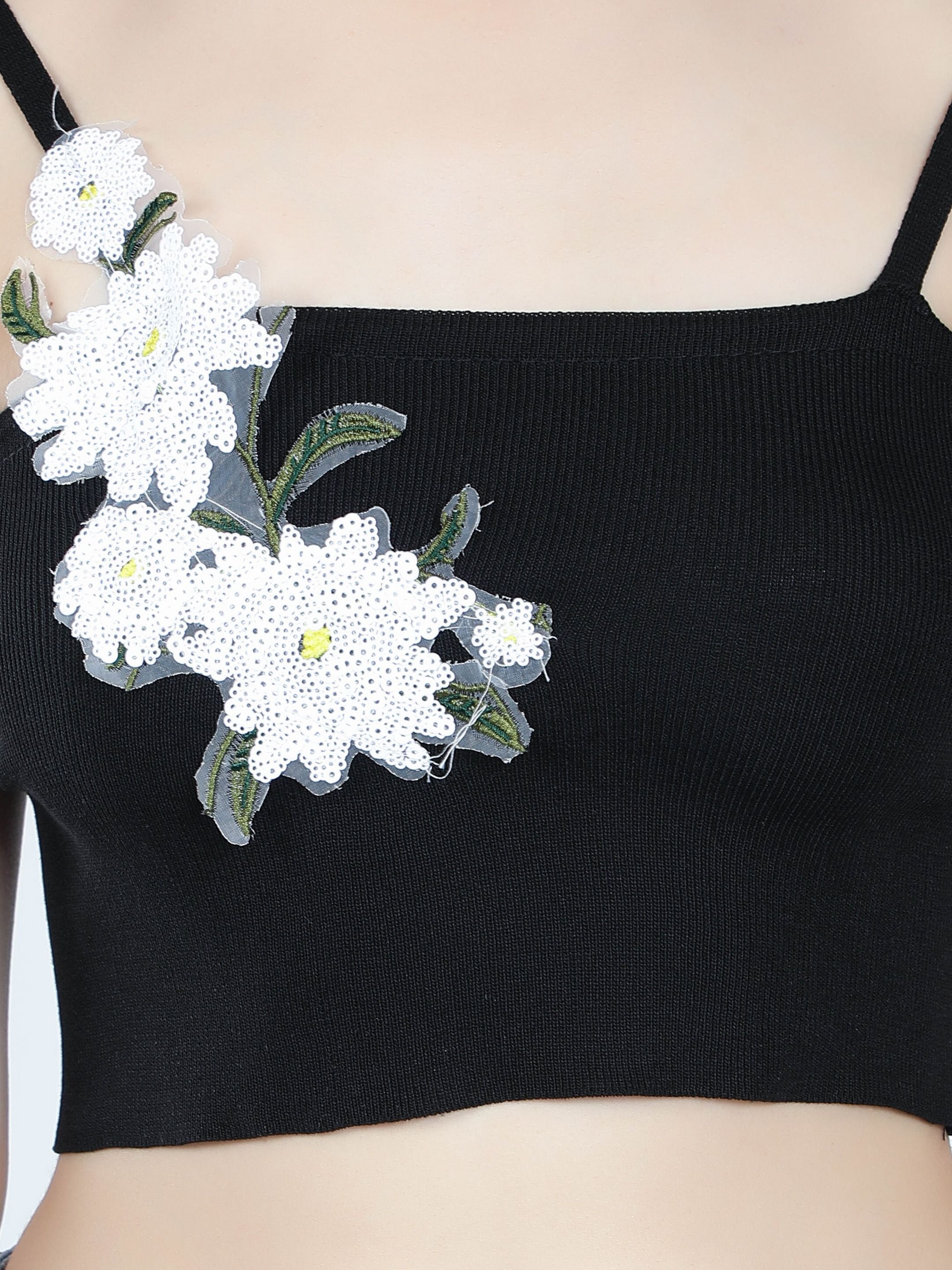 Floral Appliques Cami Top