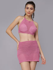 Sexy Crochet Two Piece Set