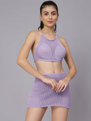 Sexy Crochet Two Piece Set