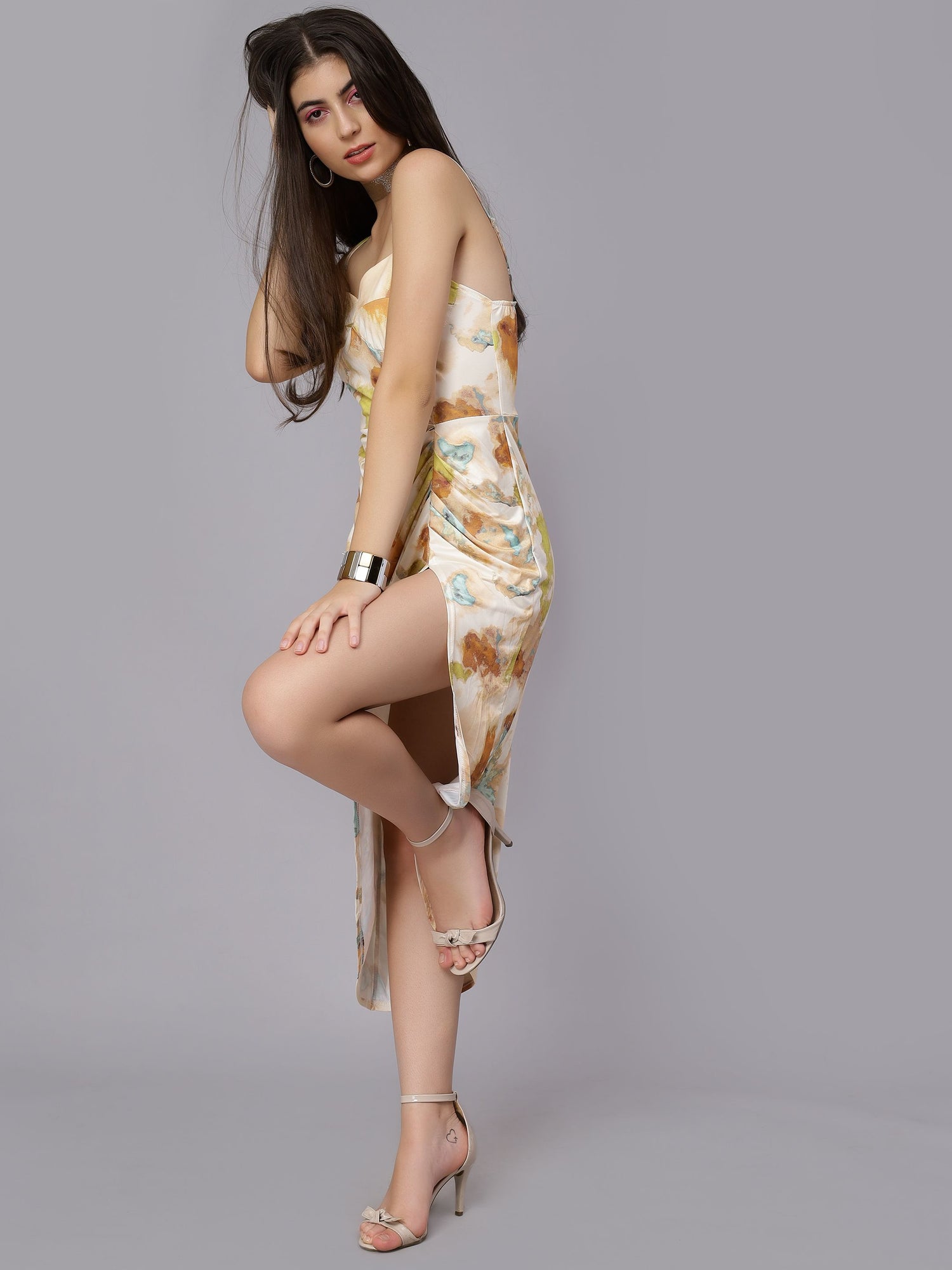 Sexy Marble Spaghetti Dress