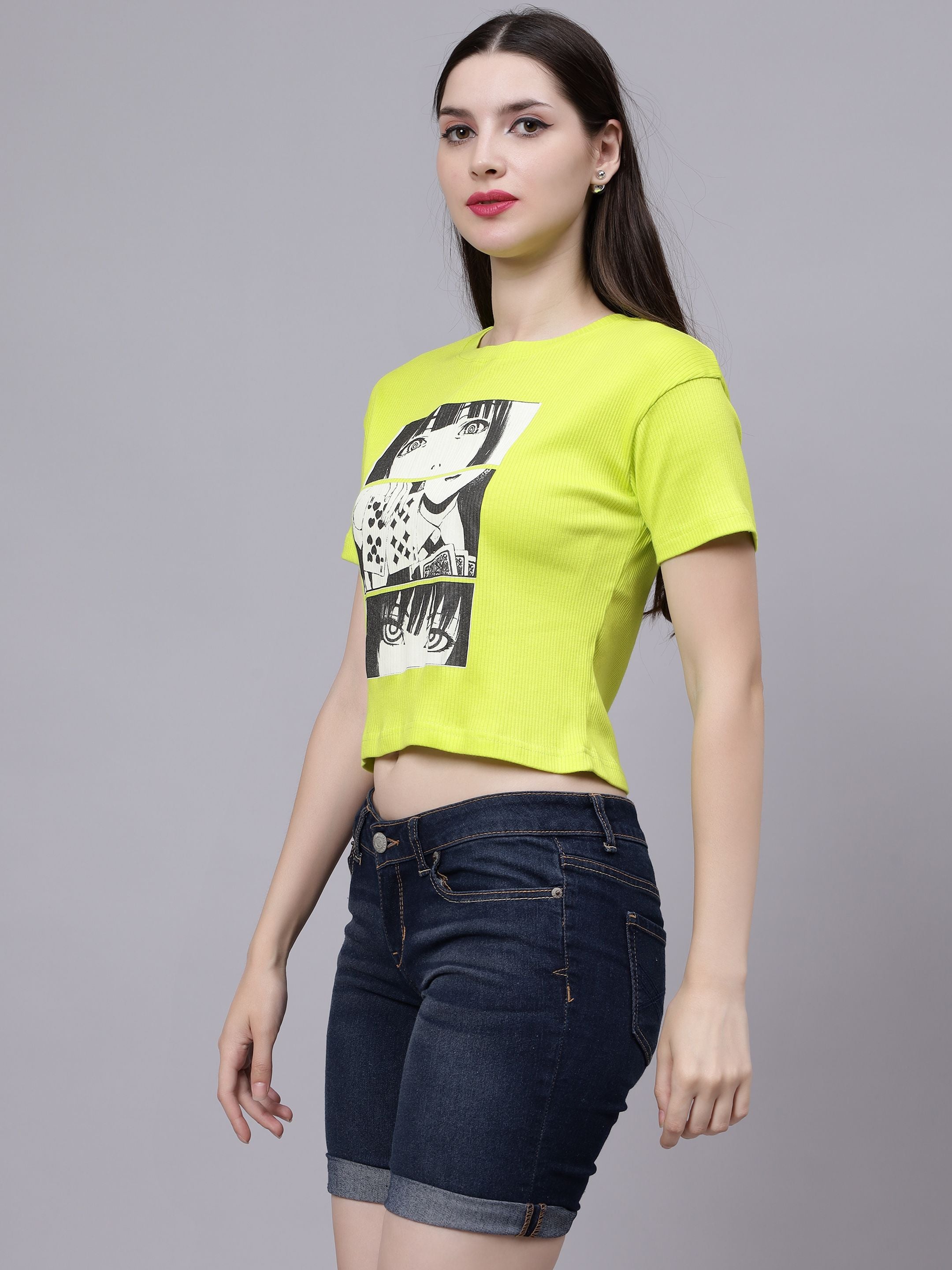 Naruto Anime Eye Printed T-Shirt