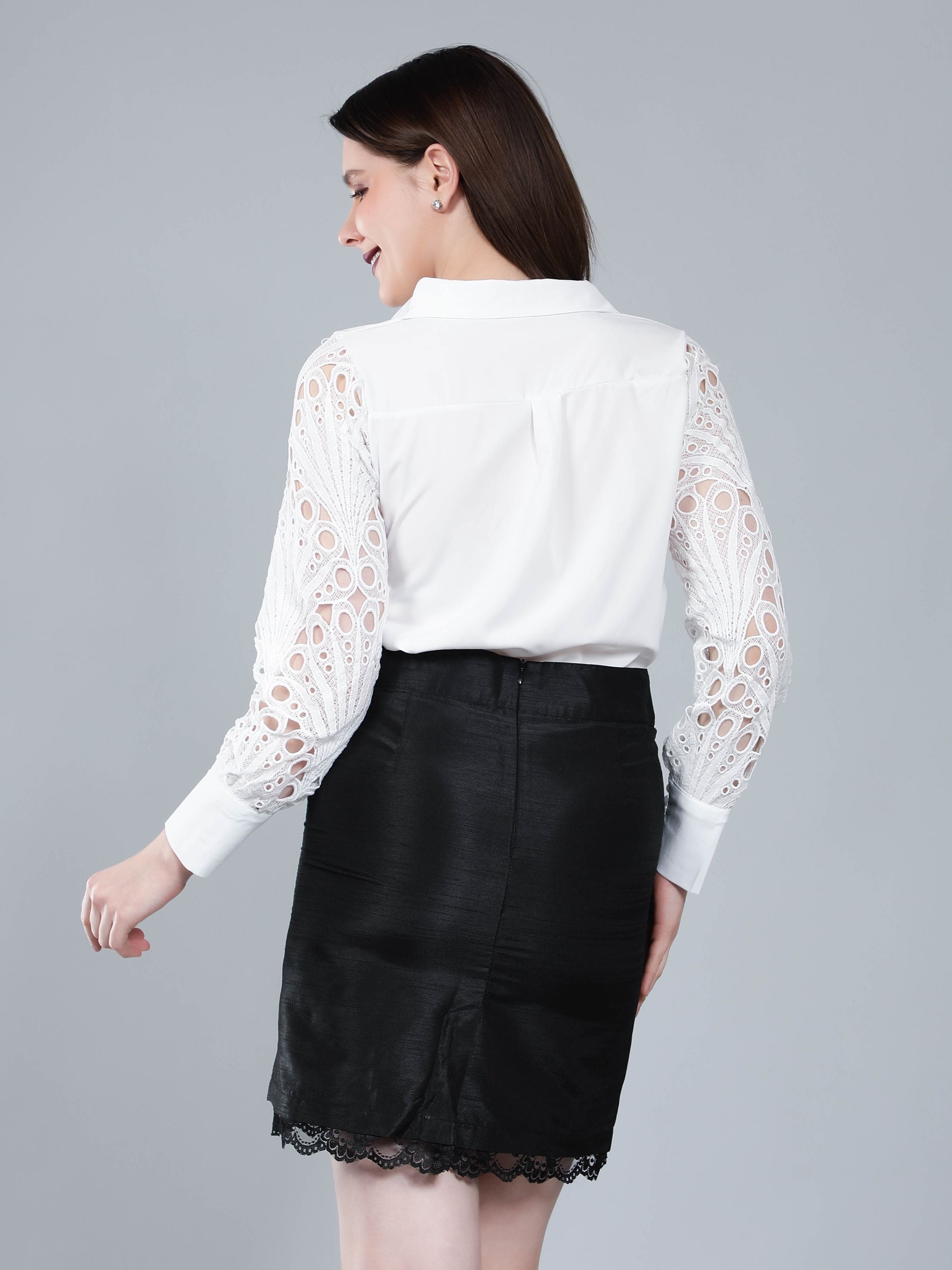 Lace Sleeves Shirt