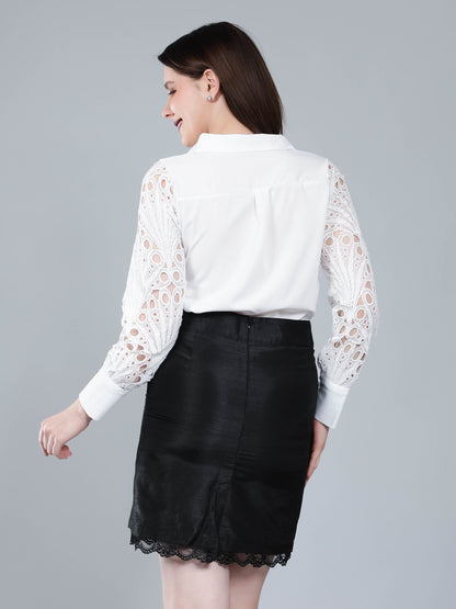 Lace Sleeves Shirt