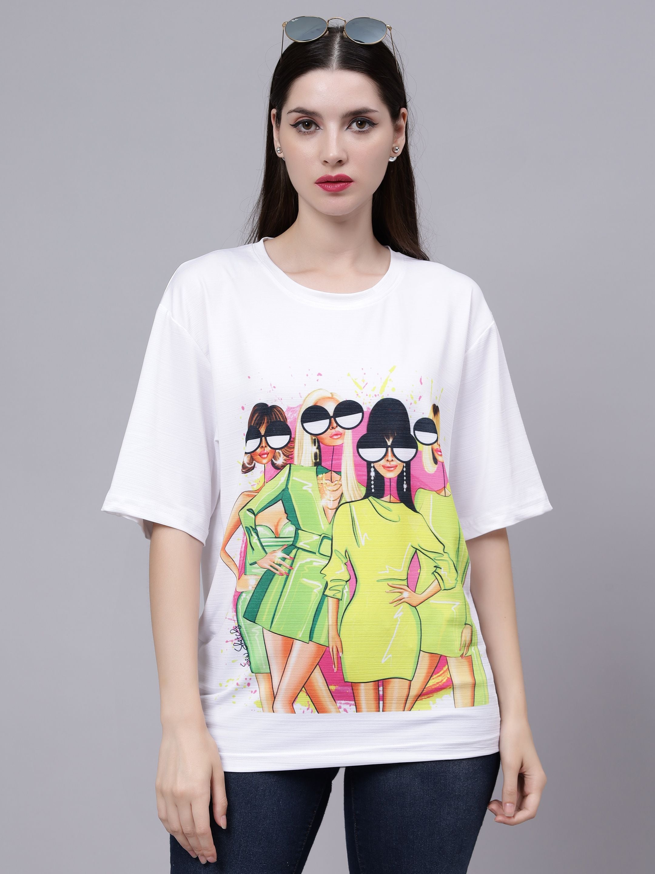 Girl Gang Graphic Oversized T- Shirt