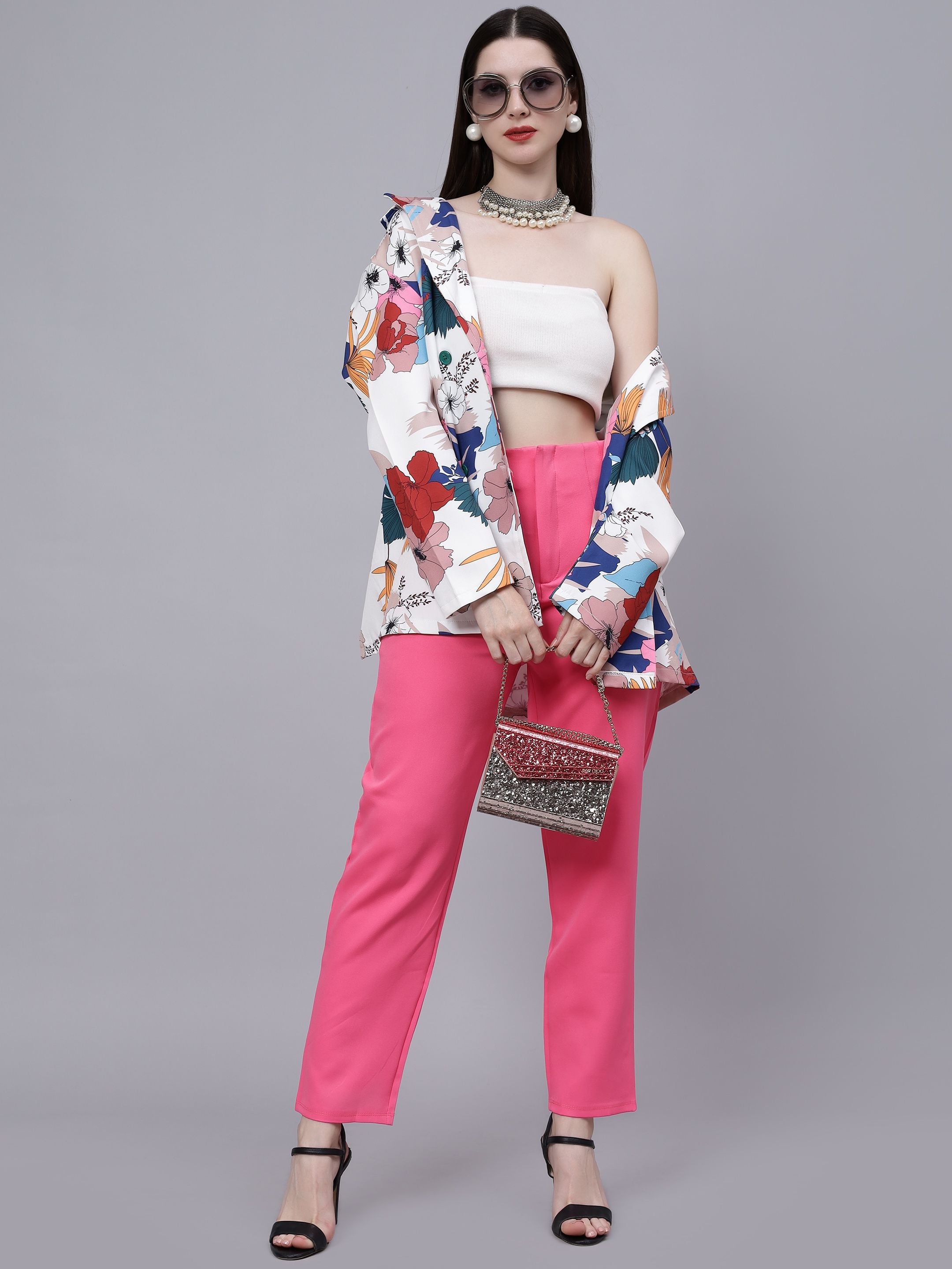 High Street Summer Floral Blazer