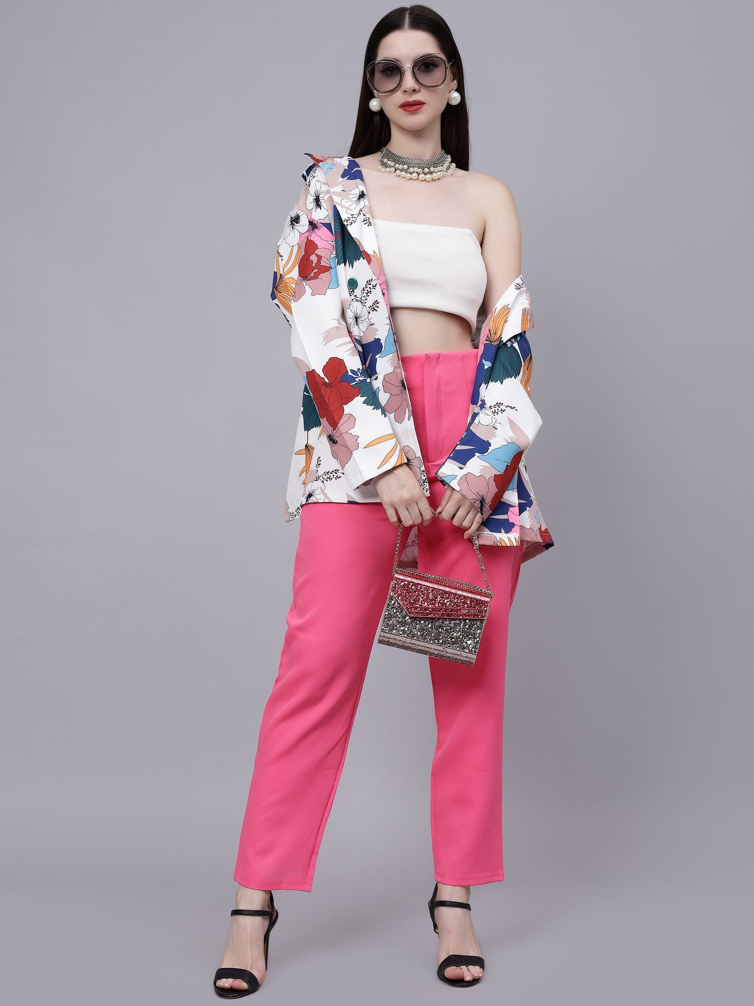 High Street Summer Floral Blazer