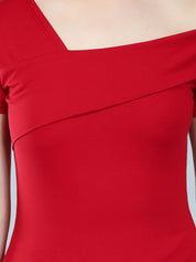 Asymmetric Neck T-Shirt