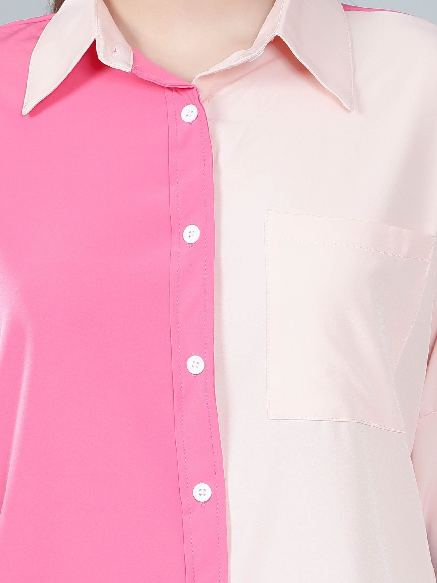 Colorblock Drop Shoulder Shirt