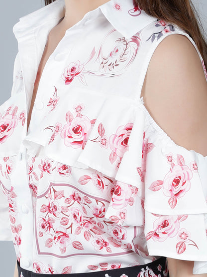 Vintage Print Two-Piece Set