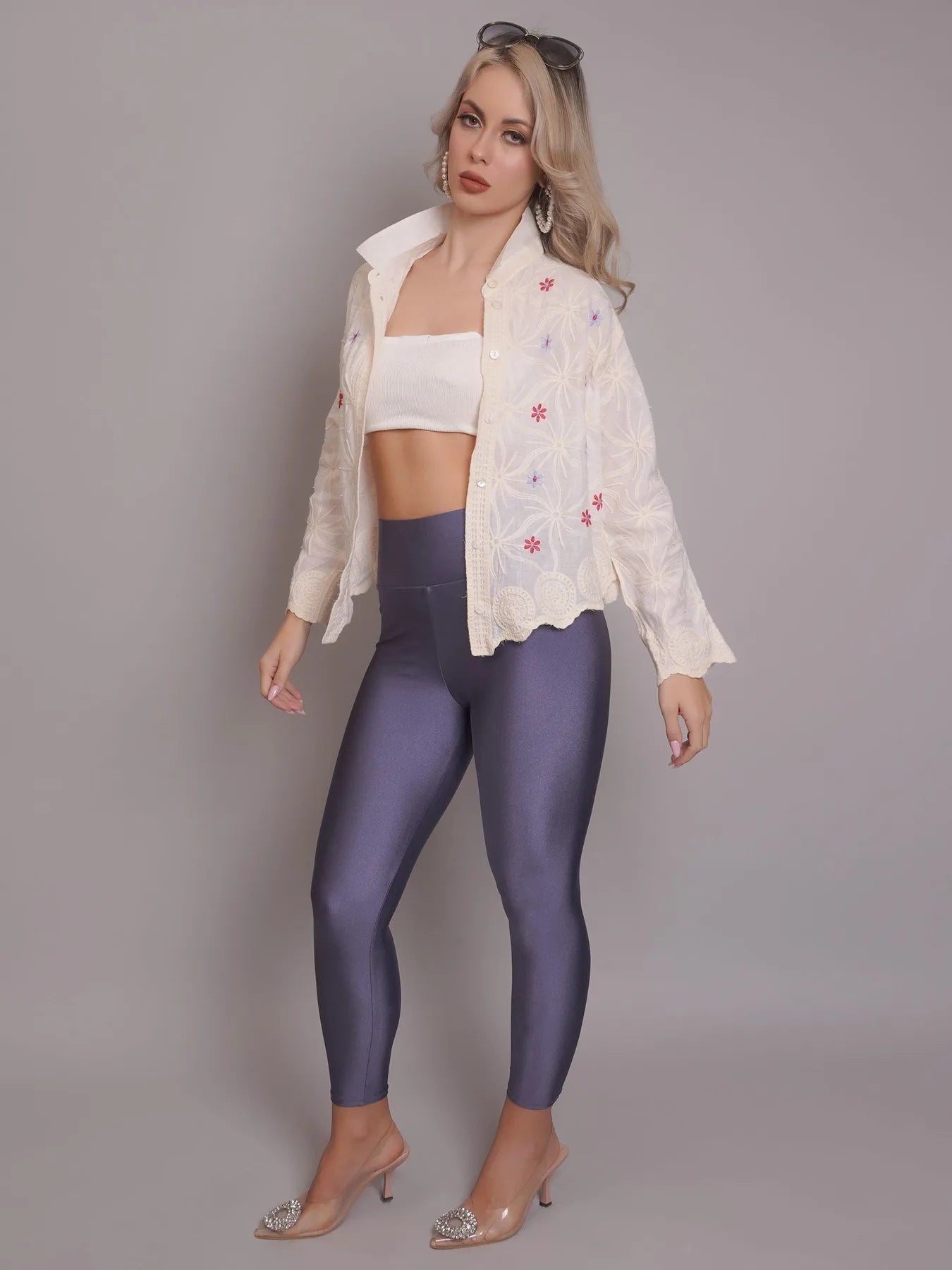 Chain Stitch Embroidered Shirt