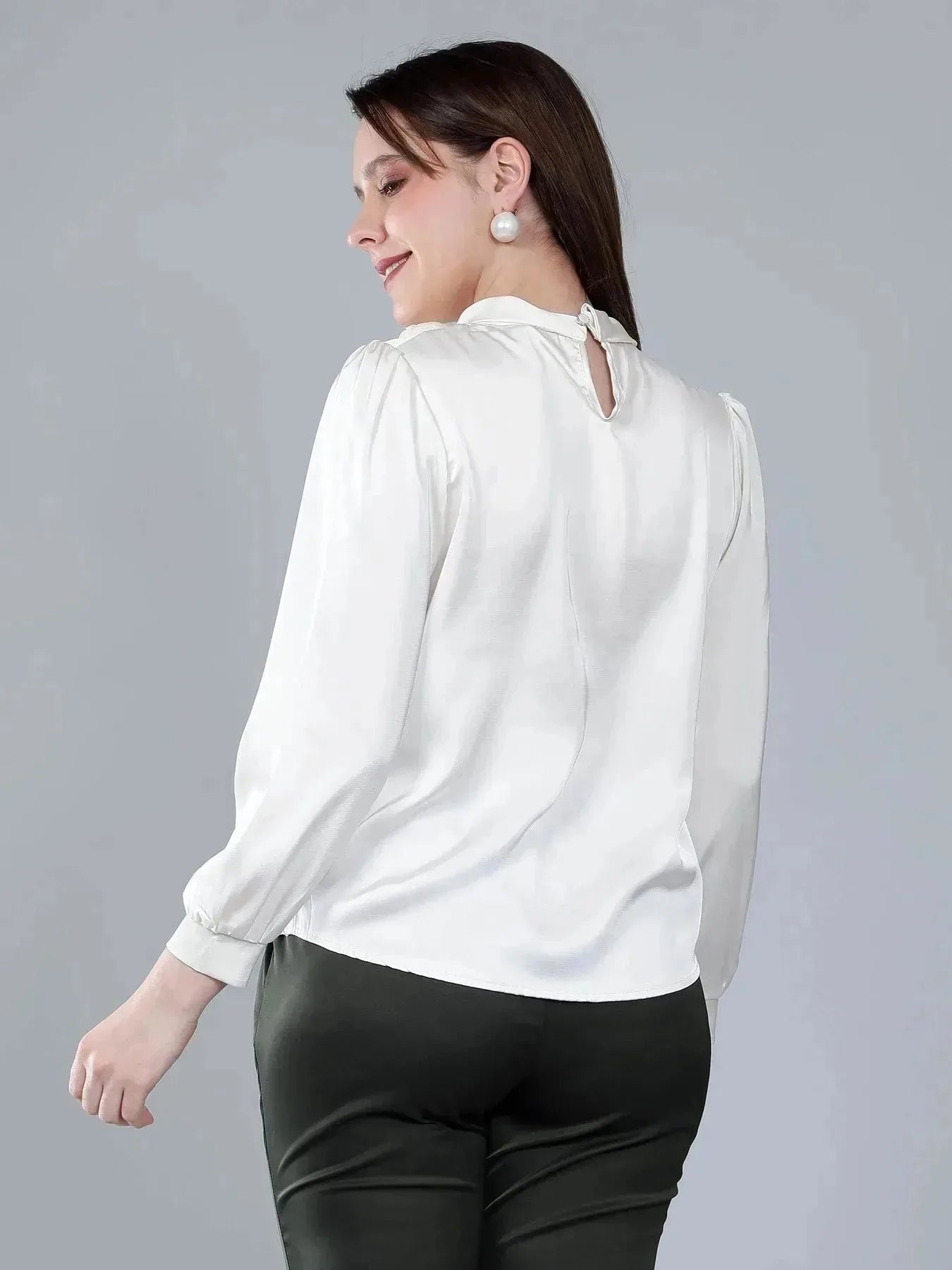 Mandarin Collar Blouse