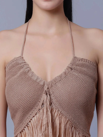 Sexy Crochet Two Piece Set