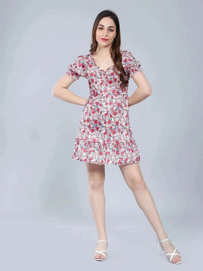 Floral A-Line Dress