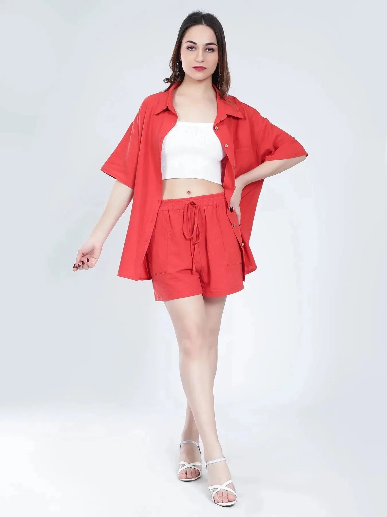 Shirt Shorts Two-Piece Casual Set