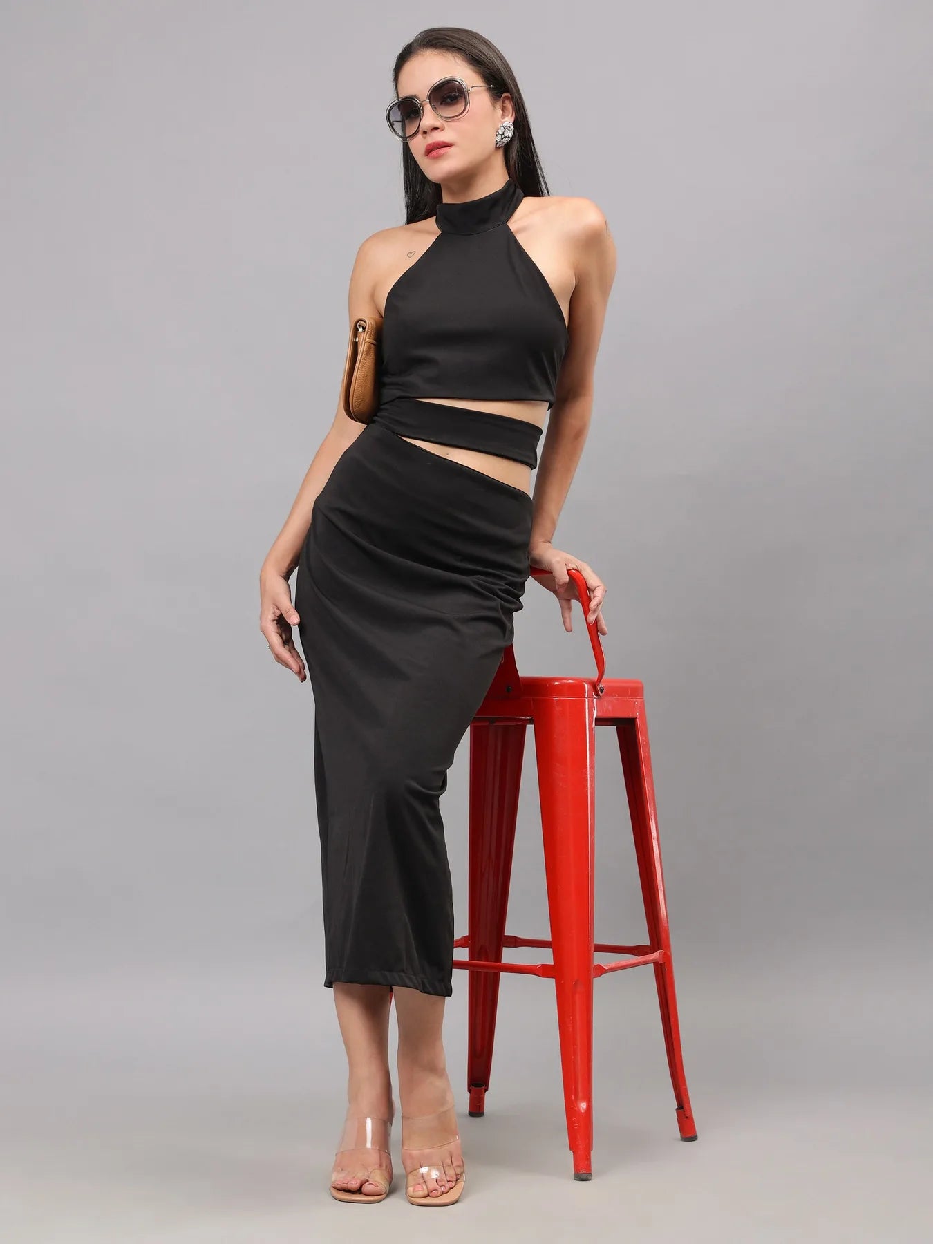 Cut Out Fitted Dress