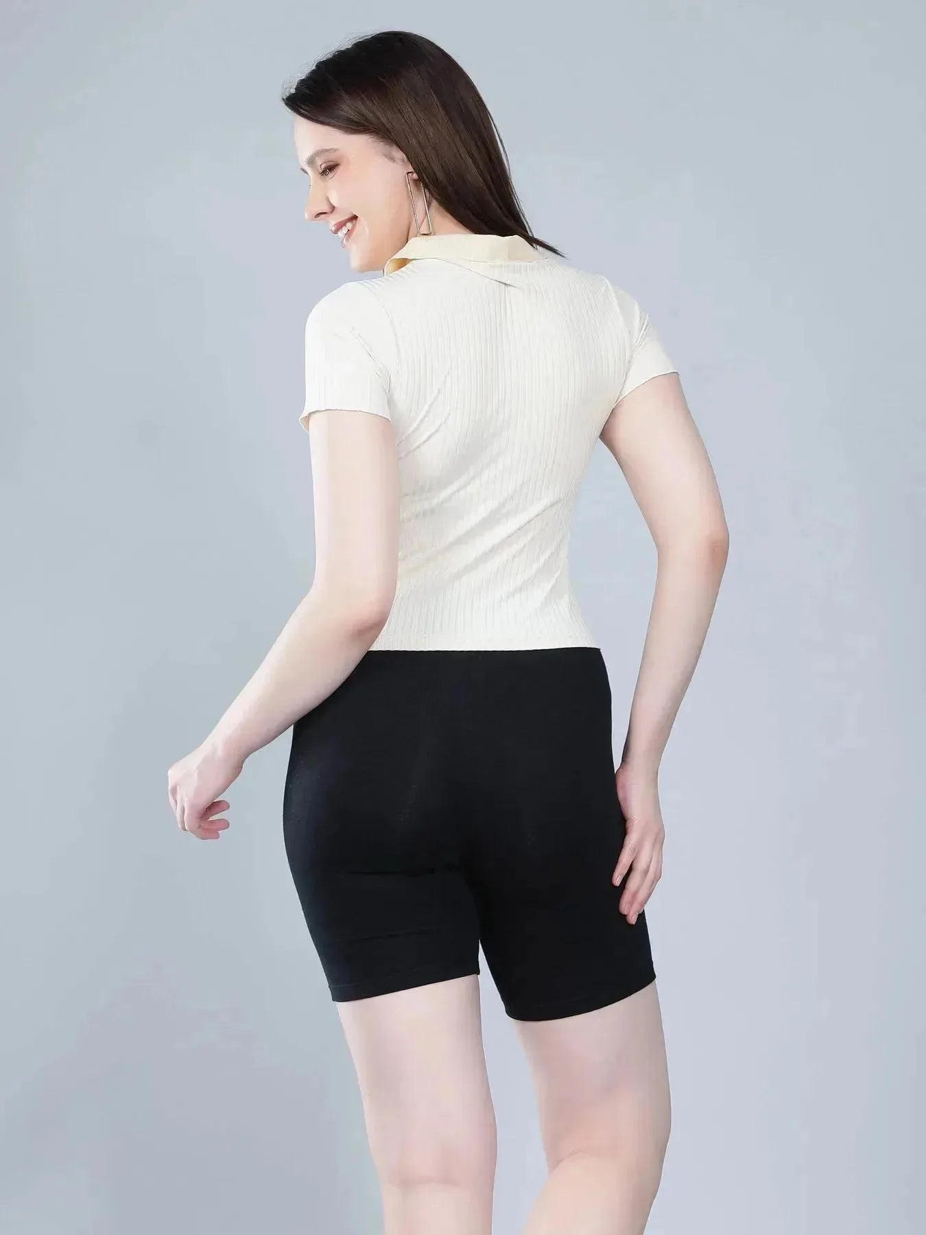 Heart Button Knitted T-shirt