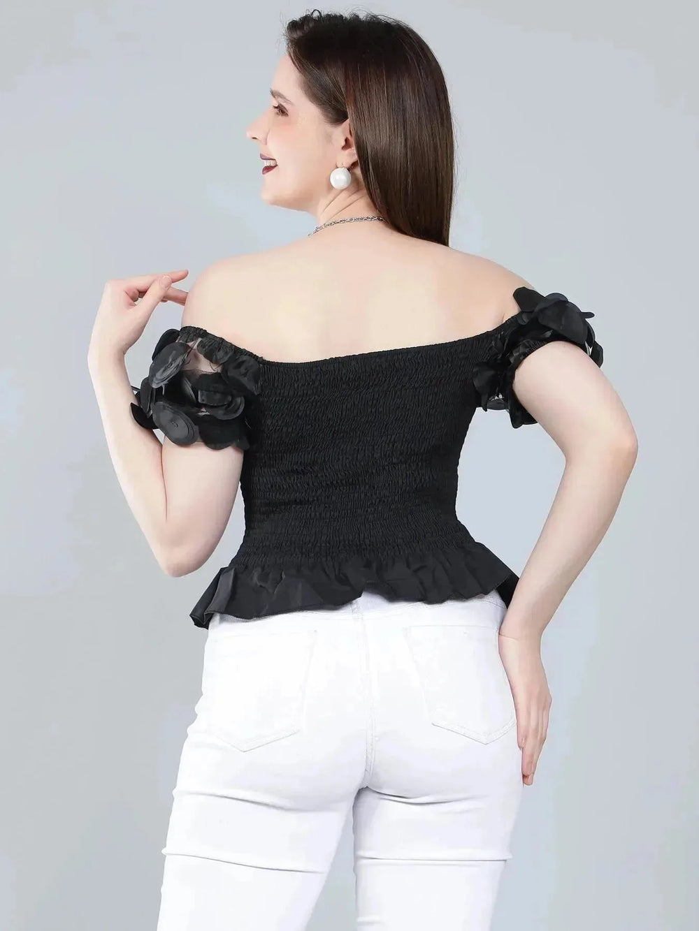 Puff Sleeve Bodycon Top