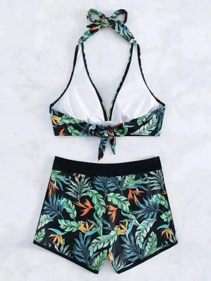 Tropical Printed Bikini Set