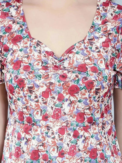 Floral A-Line Dress