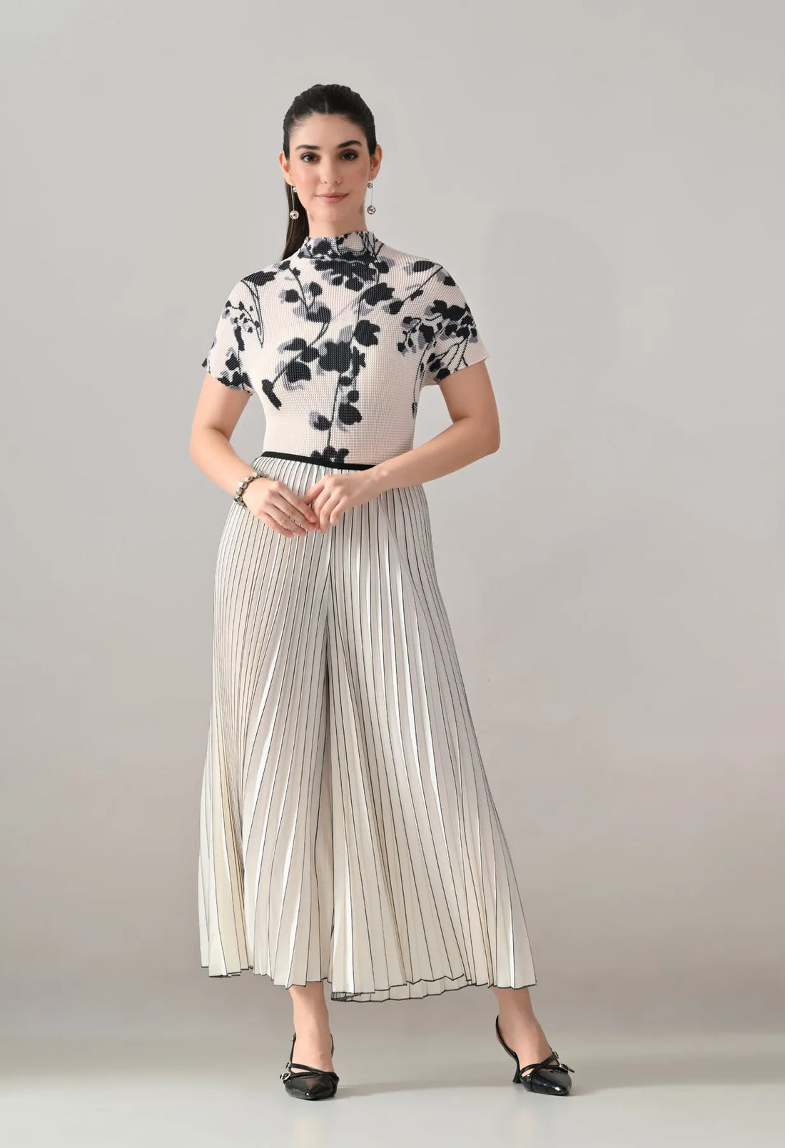 Textura Pleated Two-Piece Set