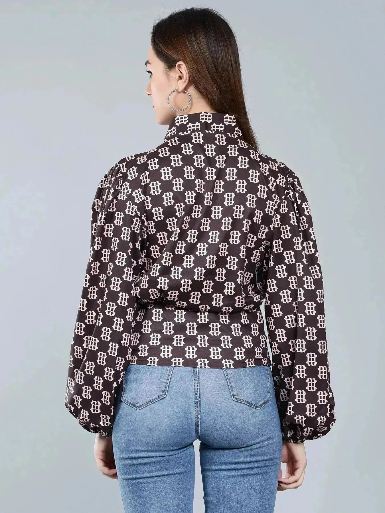 Vintage Printed Blouse