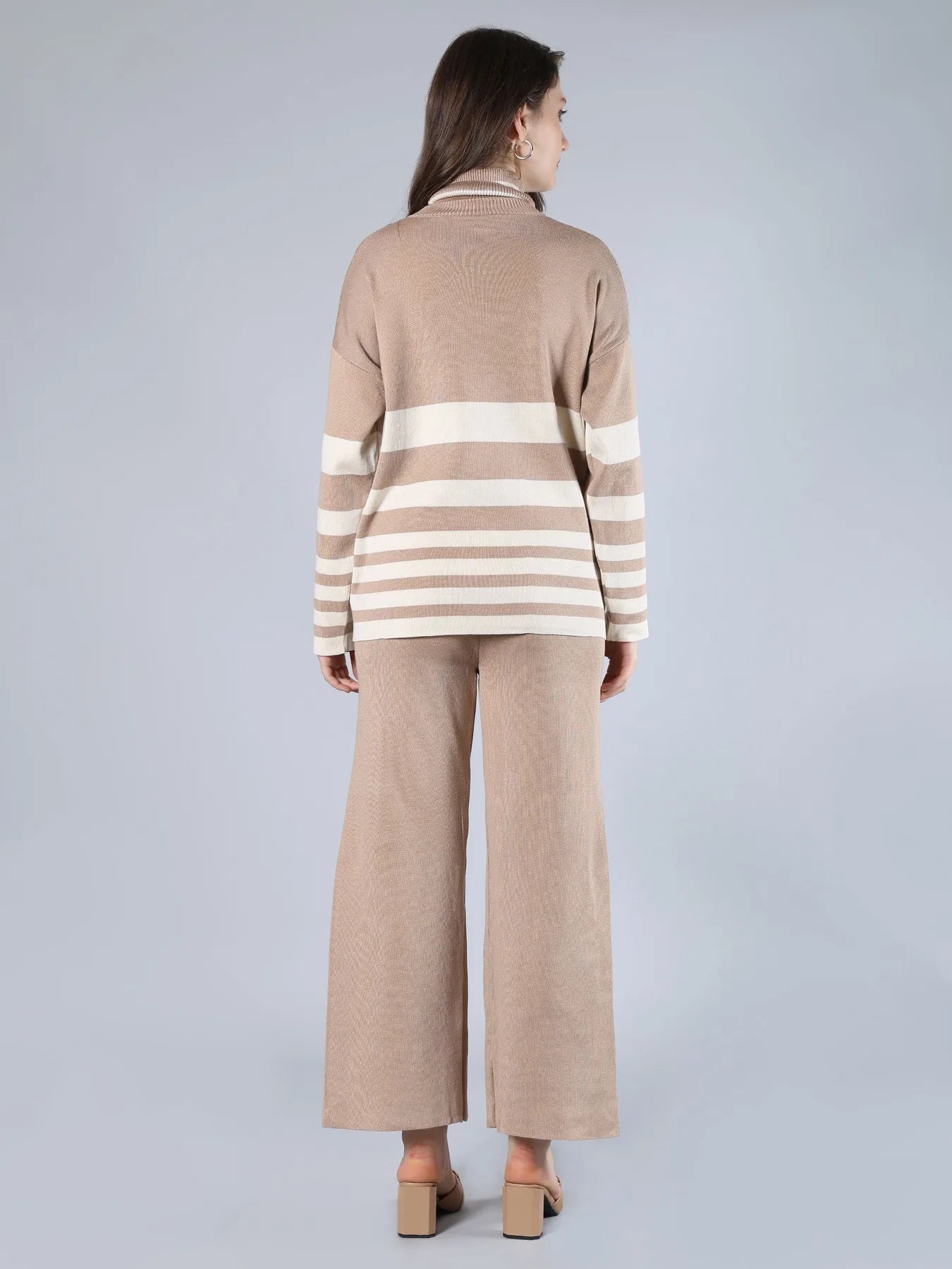 Striped Knitted Two Piece Set