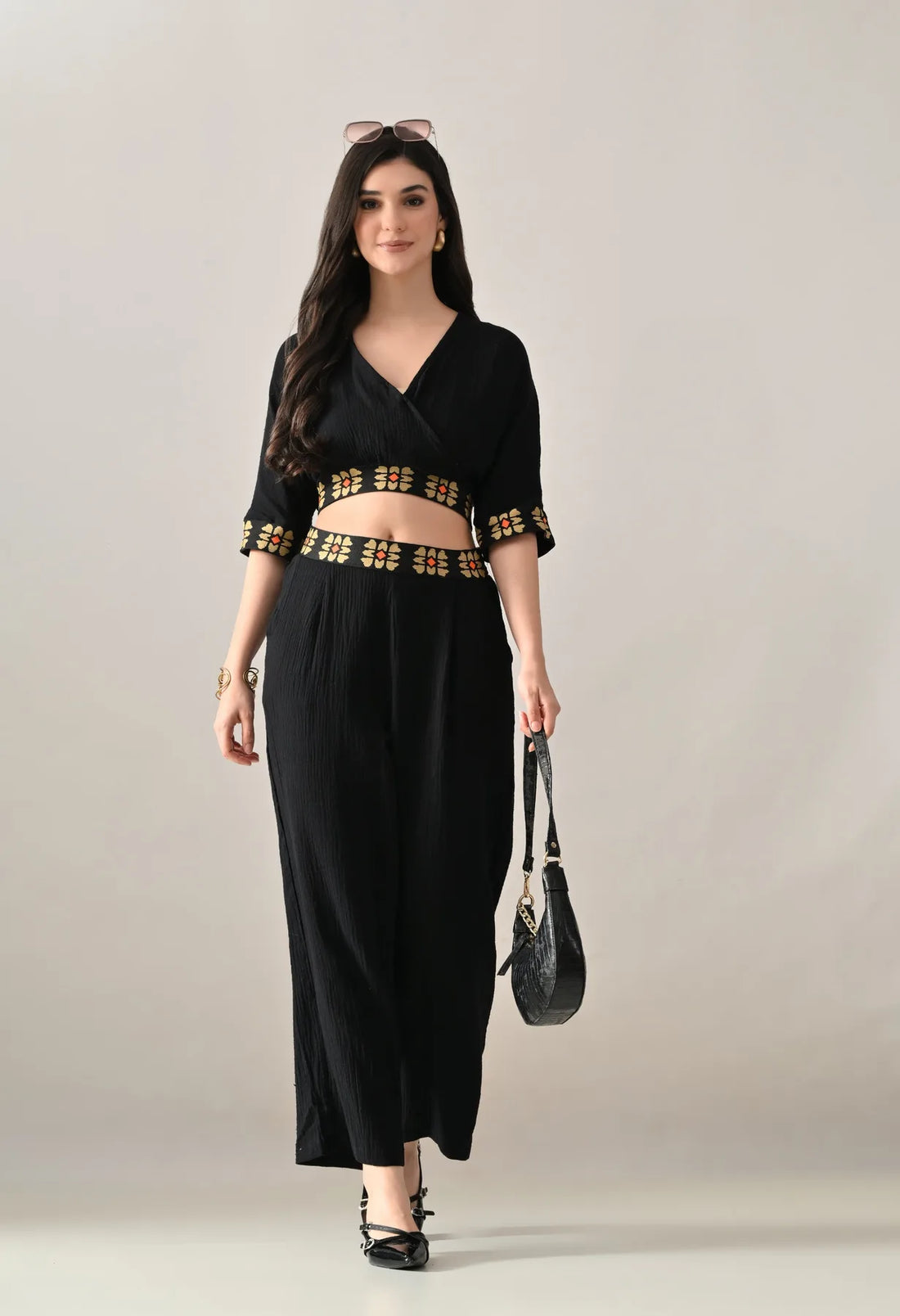 Embroidered Two-Piece Set