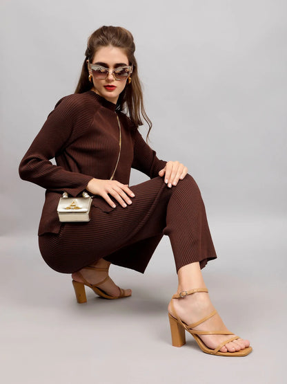 Casual Knitted Two Piece Set