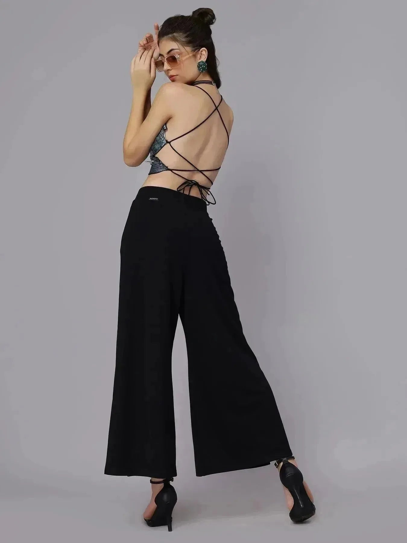 Front Overlap Slit Pants