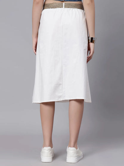 Classic Cotton Midi Skirt