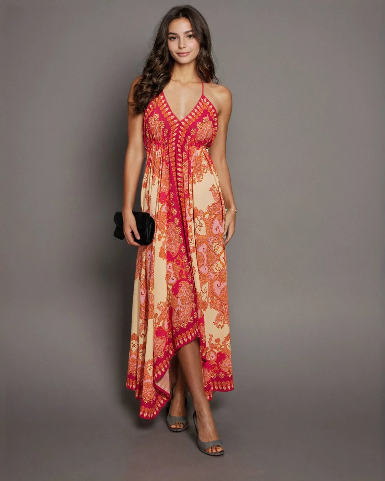 Boho Printed Maxi Dress