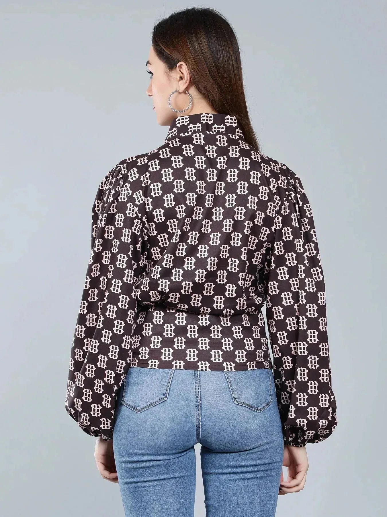 Vintage Printed Blouse