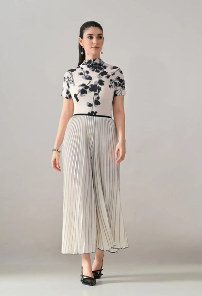 Textura Pleated Two-Piece Set