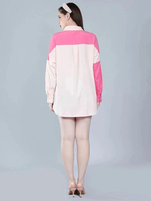 Colorblock Drop Shoulder Shirt