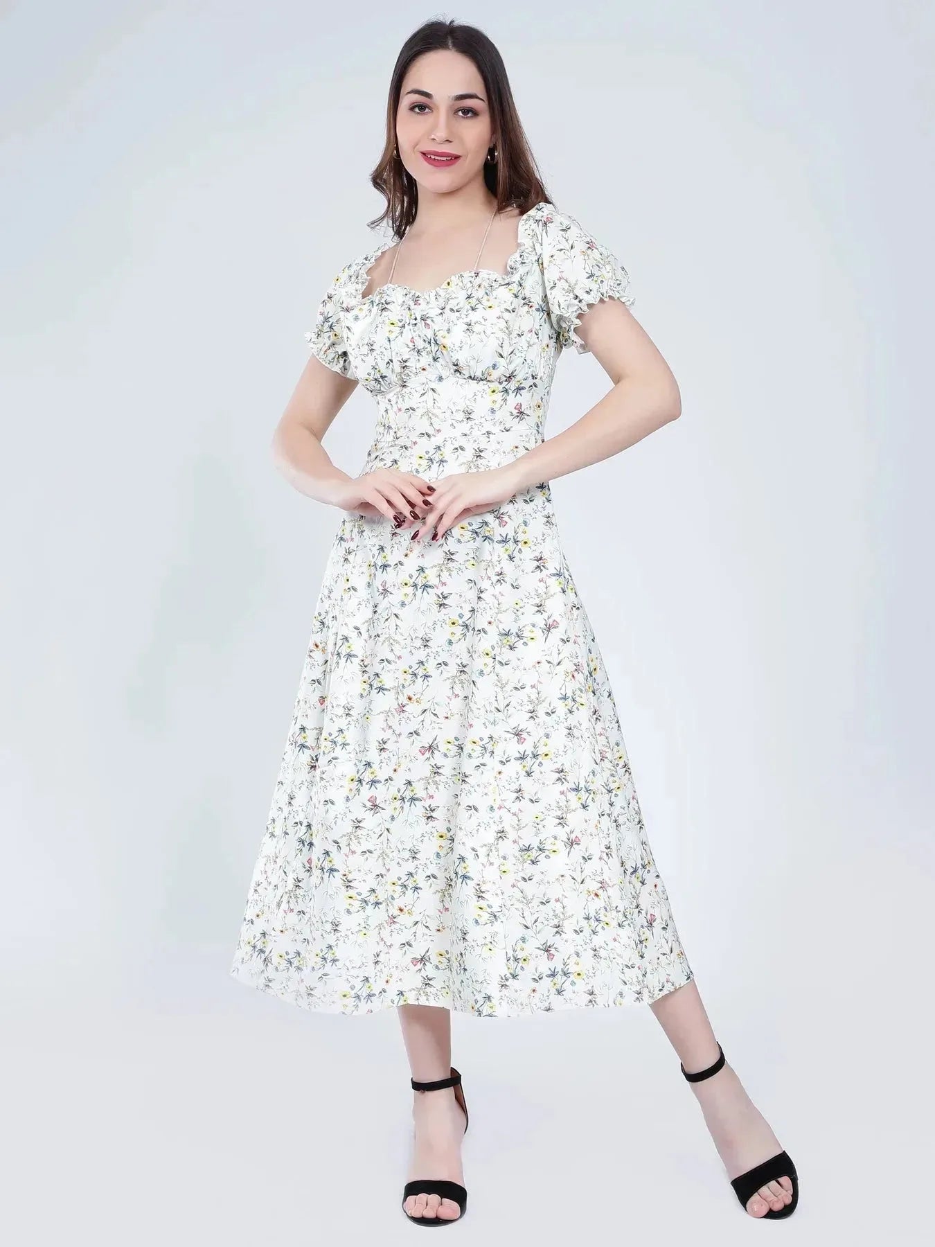 Ditsy Flower Print Dress