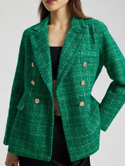 Plaid Tweed Blazer