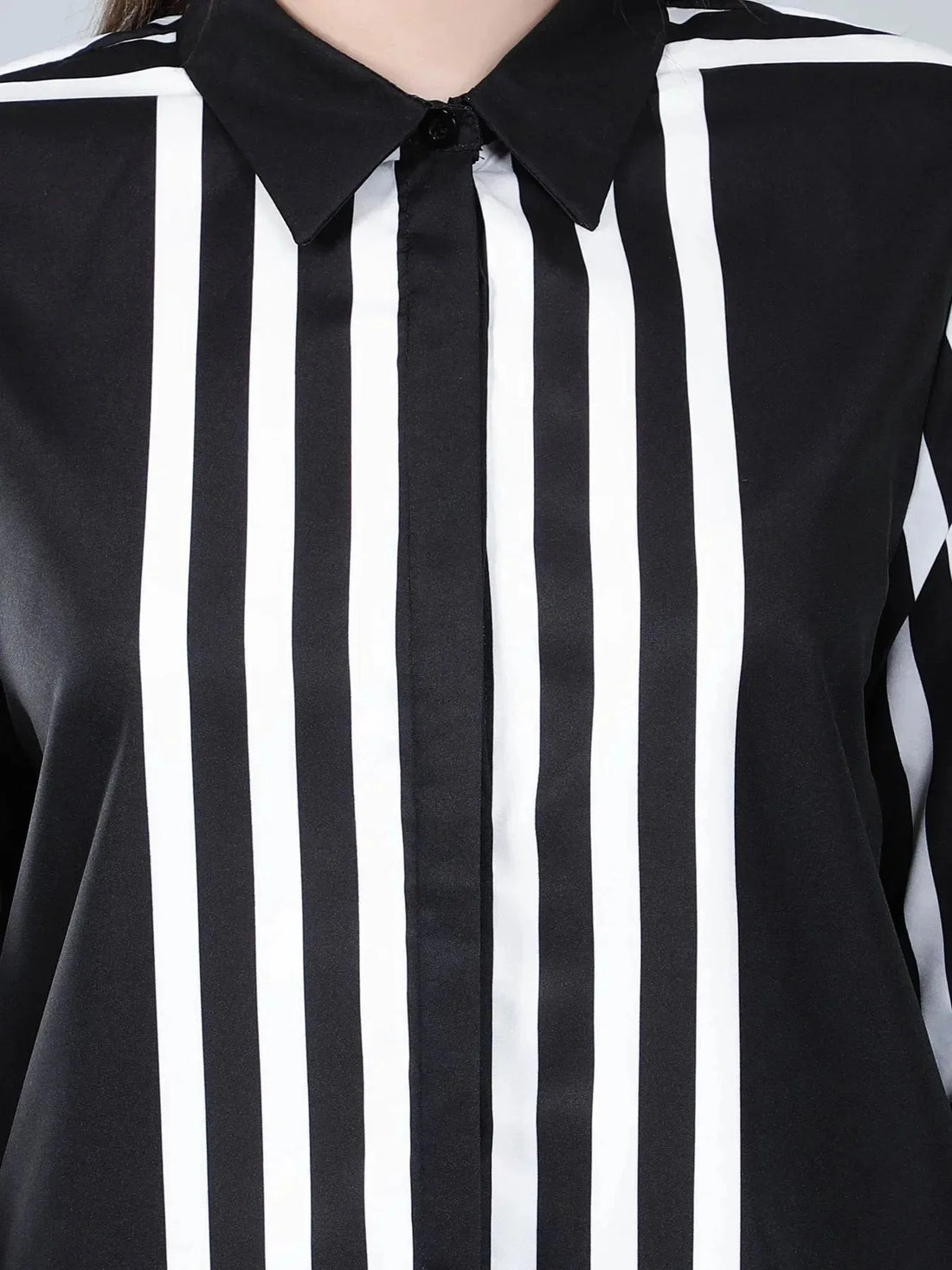 Geometric Striped Shirt