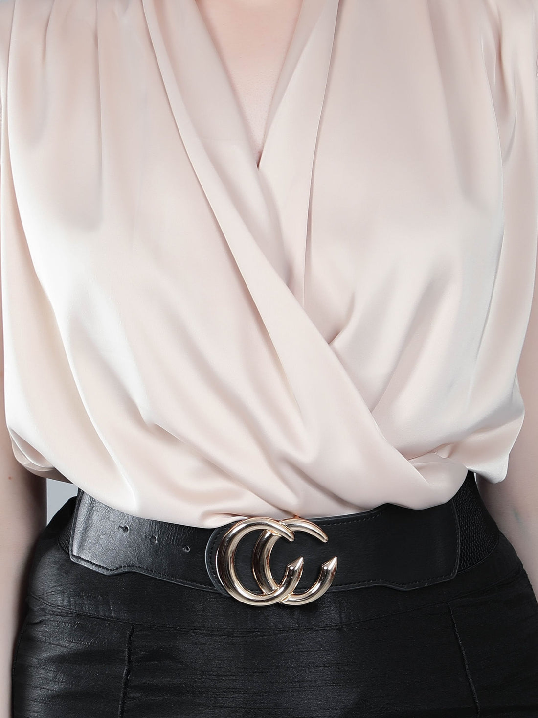 Wrap Front Sleeveless Blouse